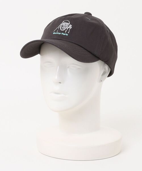 THRASHER(スラッシャー)の「Reggie emb DAD CAP/刺繍 DADキャップ ローキャップ カーブドバイザー ストリート Y2K 古着系 ユニセックス 帽子(キャップ・メンズ・ホワイト/ブラウン/ライトインディゴブルー/ブラック系その他・FREE)」の2枚目の写真