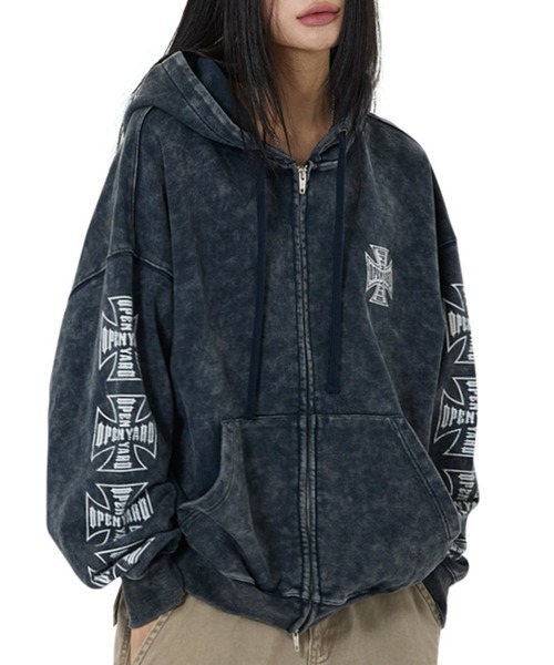 OY ゴシッククロスジップパーカー OY ゴシッククロスジップパーカー