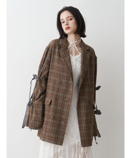 jouetie スリーブリボンジャケットコート スリーブリボンジャケットコート（テーラードジャケット）｜jouetie