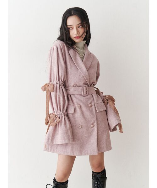 jouetie（ジュエティ）の「スリーブリボンジャケットコート