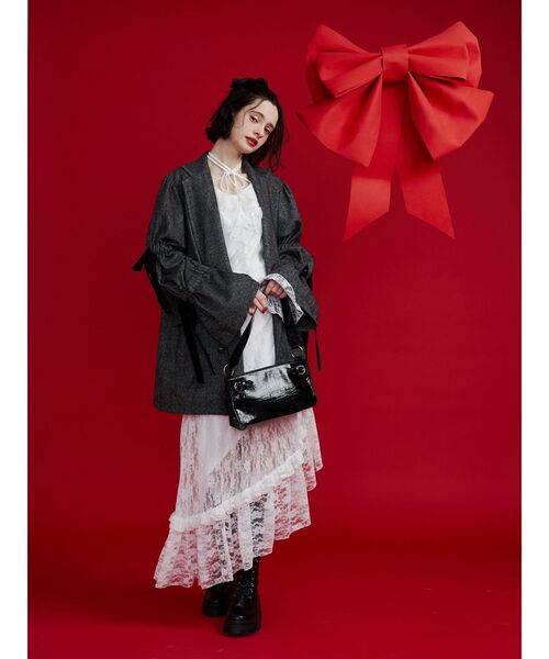 スリーブリボンジャケットコート（テーラードジャケット）｜jouetie