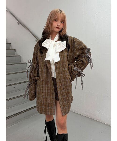 jouetie スリーブリボンジャケットコート スリーブリボンジャケットコート（テーラードジャケット）｜jouetie