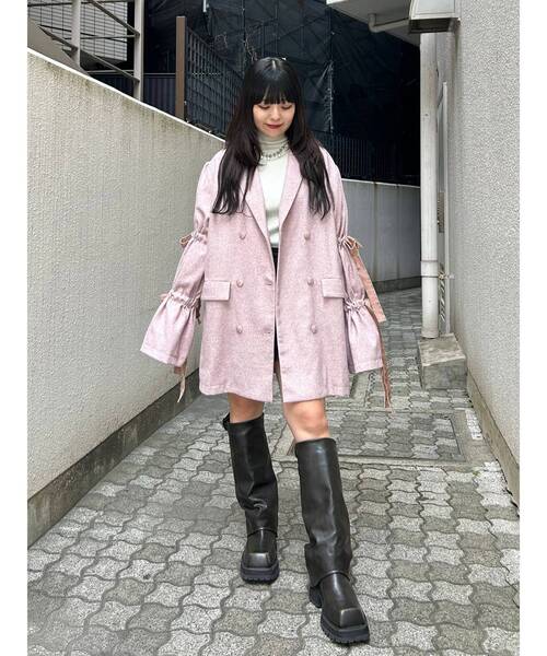 スリーブリボンジャケットコート（テーラードジャケット）｜jouetie