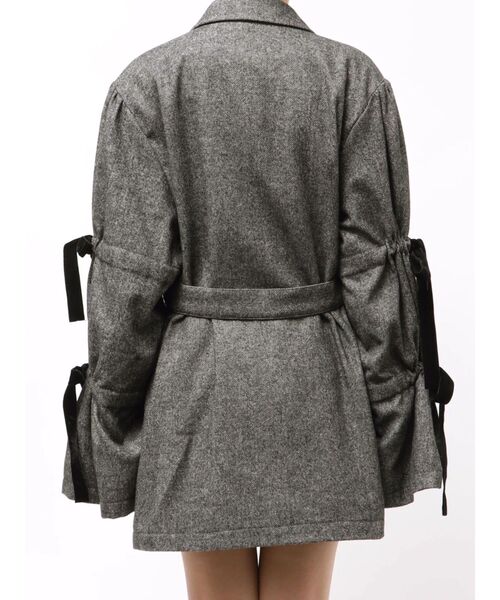 スリーブリボンジャケットコート（テーラードジャケット）｜jouetie