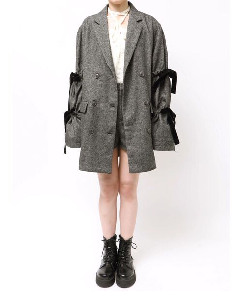 jouetie スリーブリボンジャケットコート スリーブリボンジャケットコート（テーラードジャケット）｜jouetie