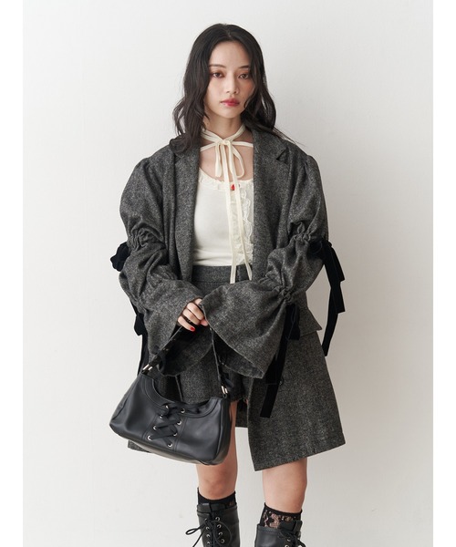 jouetie（ジュエティ）の「スリーブリボンジャケットコート