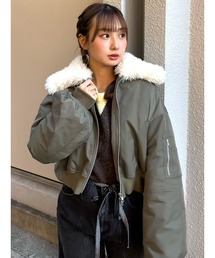 CALNAMUR（カルナムール）の「ファーカラーバルーンブルゾン（ブルゾン）」