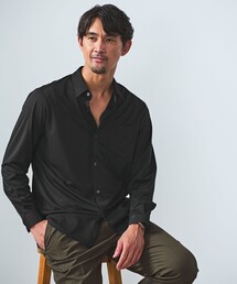 green label relaxing（グリーンレーベルリラクシング）の「【WEB限定】JUST fit トリコット ドレープ シャツ（シャツ/ブラウス・メンズ）」