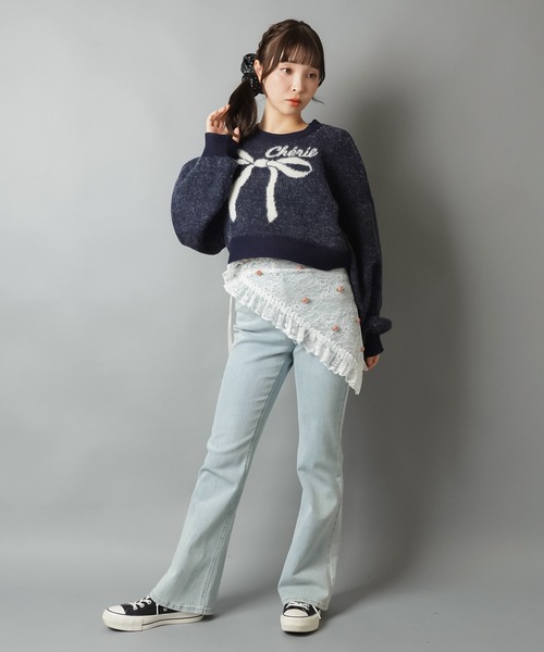 SPINNS（スピンズ）の「サテンシュシュ/ドット/水玉柄/NEO森ガール（シュシュ・レディース・ブラック/アイボリー・ONESIZE）」の6枚目の写真