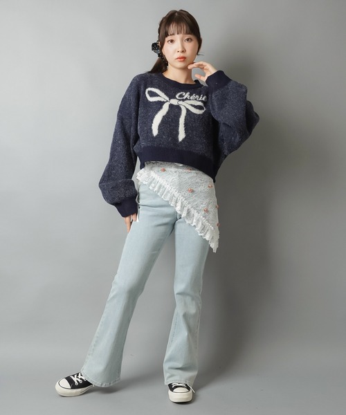 SPINNS（スピンズ）の「サテンシュシュ/ドット/水玉柄/NEO森ガール（シュシュ・レディース・ブラック/アイボリー・ONESIZE）」の7枚目の写真