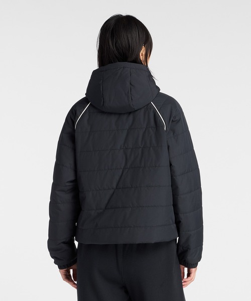 NEW BALANCE（ニューバランス）の「パデッドショートレングスジャケット（ブルゾン・レディース・ブラック/オフホワイト・SMALL/MEDIUM/LARGE/X-LARGE）」の9枚目の写真