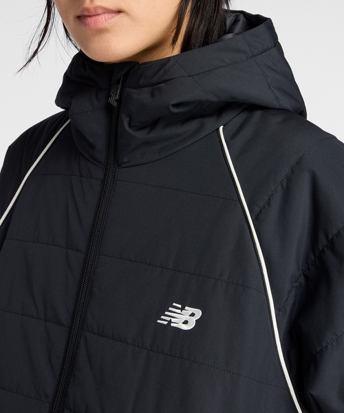 NEW BALANCE（ニューバランス）の「パデッドショートレングスジャケット（ブルゾン・レディース・ブラック/オフホワイト・SMALL/MEDIUM/LARGE/X-LARGE）」の10枚目の写真