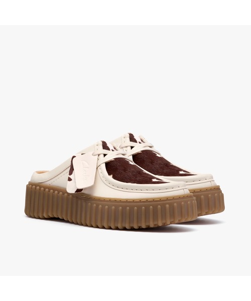 Clarks（クラークス）の「Torhill Mule / トーヒルミュール（カウプリント）（サンダル・レディース・アニマル・UK6/UK5.5/UK5/UK4.5/UK4/UK3.5/UK3）」の4枚目の写真