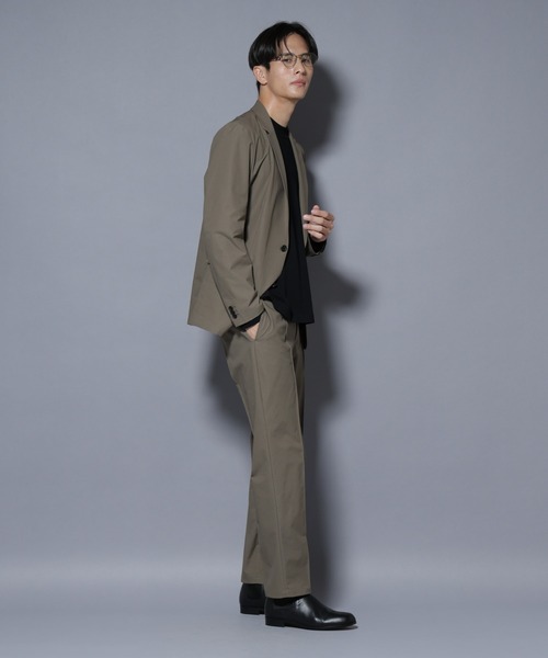 【新品タグ付き】nano universe セットアップスーツ XL ベージュ N JACKET BASIC」SizeMoreTEXBRID(R)ストレッチジャケット