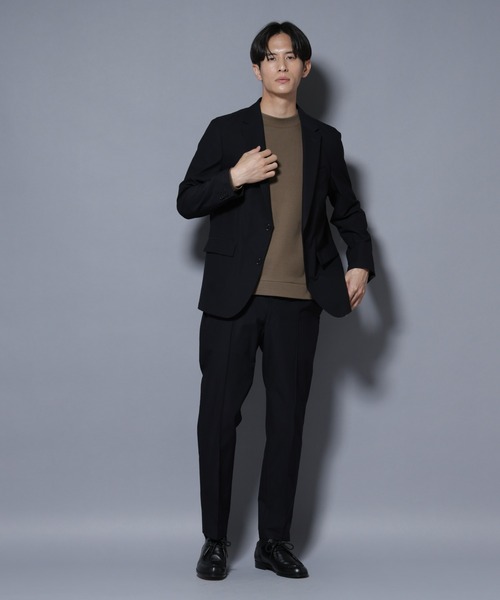 NANO universe（ナノユニバース）の「「N JACKET BASIC」SizeMoreTEXBRID(R)ストレッチジャケット(セットアップ可）（テーラードジャケット・メンズ・グリーン系その他4/ダークネイビー・M～Ｌ/L/XL）」の13枚目の写真