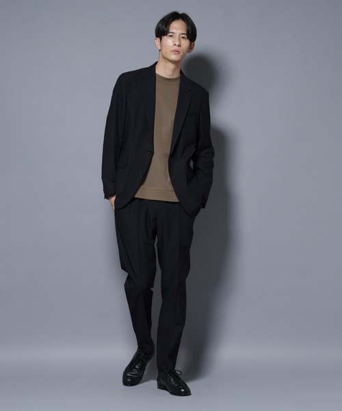 NANO universe（ナノユニバース）の「「N JACKET BASIC」SizeMoreTEXBRID(R)ストレッチジャケット(セットアップ可）（テーラードジャケット・メンズ・グリーン系その他4/ダークネイビー・M～Ｌ/L/XL）」の15枚目の写真