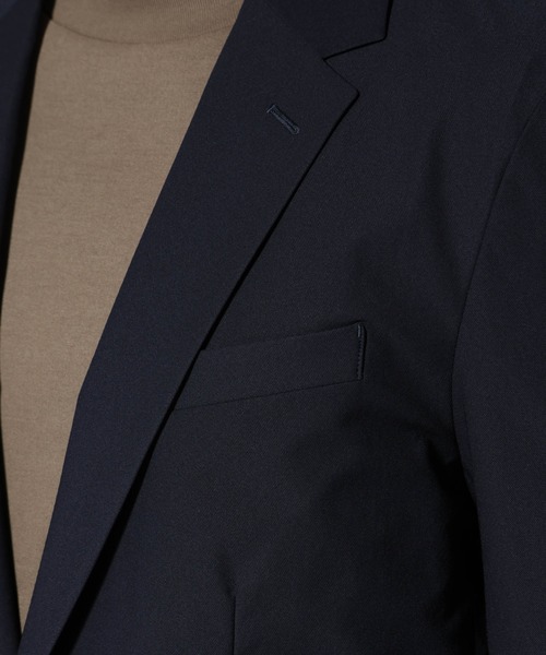 NANO universe（ナノユニバース）の「「N JACKET BASIC」SizeMoreTEXBRID(R)ストレッチジャケット(セットアップ可）（テーラードジャケット・メンズ・グリーン系その他4/ダークネイビー・M～Ｌ/L/XL）」の21枚目の写真