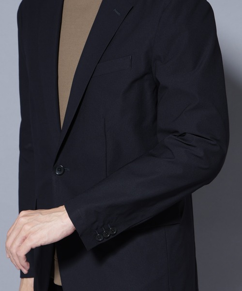 NANO universe（ナノユニバース）の「「N JACKET BASIC」SizeMoreTEXBRID(R)ストレッチジャケット(セットアップ可）（テーラードジャケット・メンズ・グリーン系その他4/ダークネイビー・M～Ｌ/L/XL）」の22枚目の写真