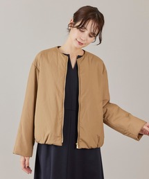 INED | LIMONTA EAST ノーカラー中綿ブルゾン(ブルゾン)