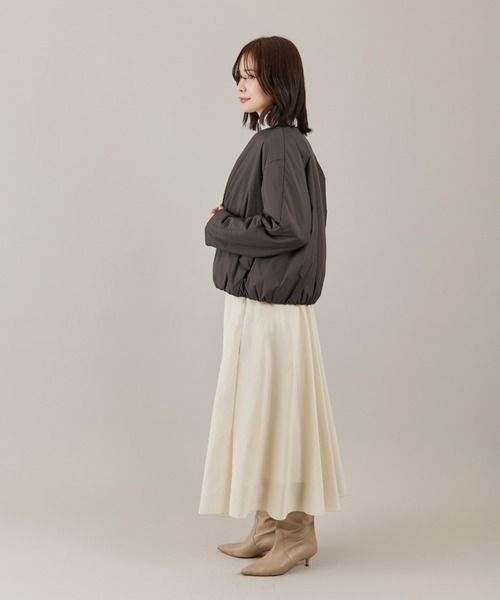 INED（イネド）の「LIMONTA EAST ノーカラー中綿ブルゾン（ブルゾン・レディース・キャメル/ブラック・9号/7号）」の6枚目の写真