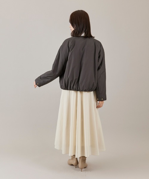 INED（イネド）の「LIMONTA EAST ノーカラー中綿ブルゾン（ブルゾン・レディース・キャメル/ブラック・9号/7号）」の7枚目の写真