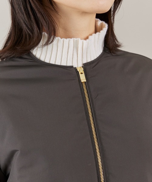 INED（イネド）の「LIMONTA EAST ノーカラー中綿ブルゾン（ブルゾン・レディース・キャメル/ブラック・9号/7号）」の20枚目の写真