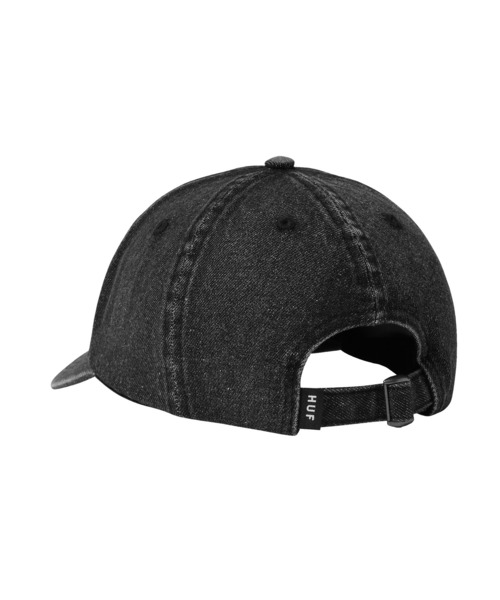 HUF(ハフ)の「TOKEN 6 PANEL CV WASHED HAT(キャップ・メンズ・ブラック・O/S)」の2枚目の写真