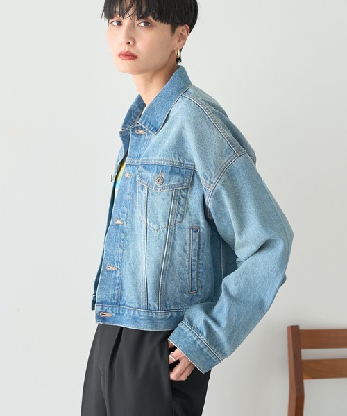 AMERICAN HOLIC（アメリカンホリック）の「デニムジャケット（デニムジャケット・レディース・ブラック/ワンウォッシュ/ライトインディゴブルー・M/L）」の15枚目の写真