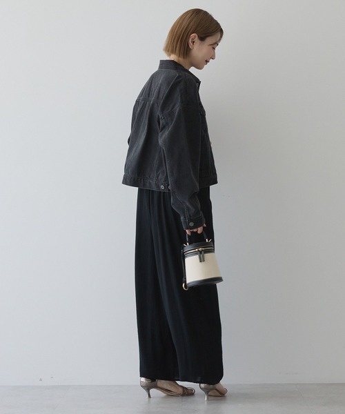 AMERICAN HOLIC（アメリカンホリック）の「デニムジャケット（デニムジャケット・レディース・ブラック/ワンウォッシュ/ライトインディゴブルー・M/L）」の4枚目の写真