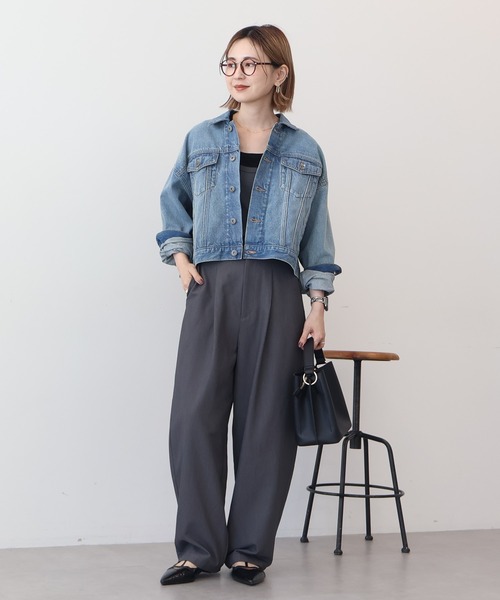 AMERICAN HOLIC（アメリカンホリック）の「デニムジャケット（デニムジャケット・レディース・ブラック/ワンウォッシュ/ライトインディゴブルー・M/L）」の19枚目の写真