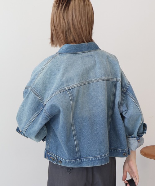 AMERICAN HOLIC（アメリカンホリック）の「デニムジャケット（デニムジャケット・レディース・ブラック/ワンウォッシュ/ライトインディゴブルー・M/L）」の22枚目の写真