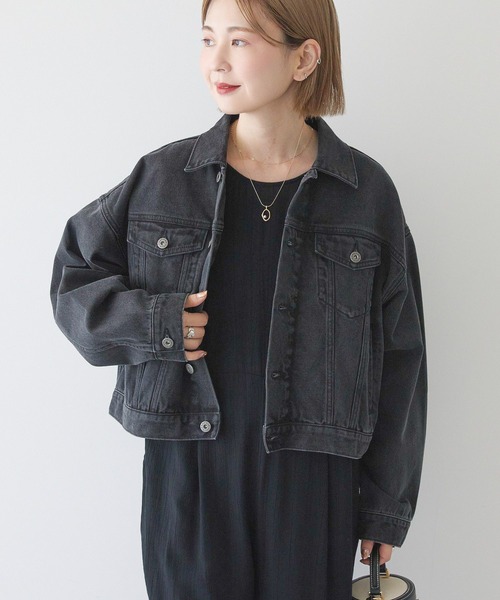 【美品】theory luxe Climson Billie デニムジャケット THROW by SLY | 【THROW】BIJOU CROP DENIM SH-C (デニム