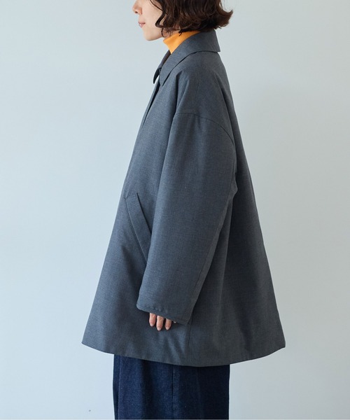 yuni（ユニ　）の「evodown　middle　length　コート（その他アウター・レディース・チャコールグレー/ネイビー・FREE）」の19枚目の写真