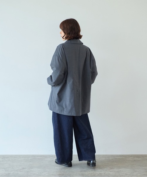 yuni（ユニ　）の「evodown　middle　length　コート（その他アウター・レディース・チャコールグレー/ネイビー・FREE）」の14枚目の写真