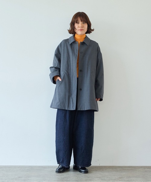 yuni（ユニ　）の「evodown　middle　length　コート（その他アウター・レディース・チャコールグレー/ネイビー・FREE）」の12枚目の写真