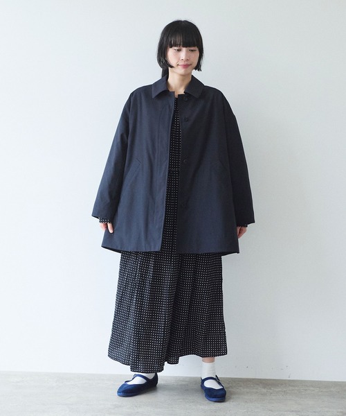 yuni（ユニ　）の「evodown　middle　length　コート（その他アウター・レディース・チャコールグレー/ネイビー・FREE）」の4枚目の写真