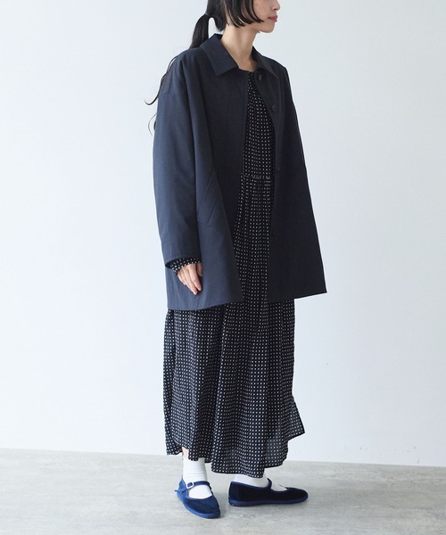 yuni（ユニ　）の「evodown　middle　length　コート（その他アウター・レディース・チャコールグレー/ネイビー・FREE）」の6枚目の写真