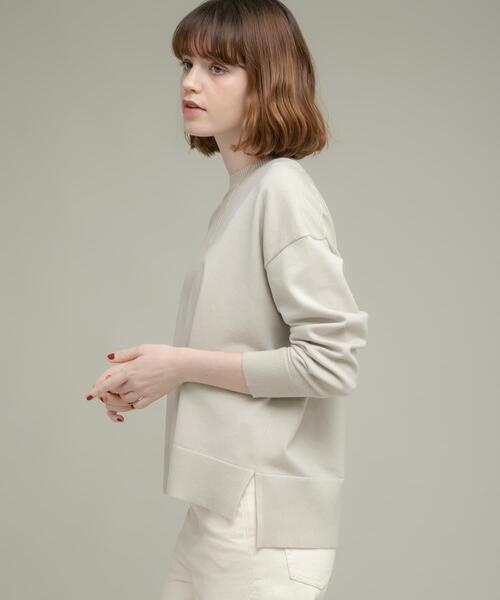 URBAN RESEARCH Sonny Label(アーバンリサーチサニーレーベル)の「『洗濯可』サイドスリットハイゲージプルオーバー(ニット/セーター・レディース・ブラック/グレー系その他/ミント・FREE)」の6枚目の写真