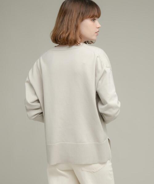 URBAN RESEARCH Sonny Label(アーバンリサーチサニーレーベル)の「『洗濯可』サイドスリットハイゲージプルオーバー(ニット/セーター・レディース・ブラック/グレー系その他/ミント・FREE)」の7枚目の写真