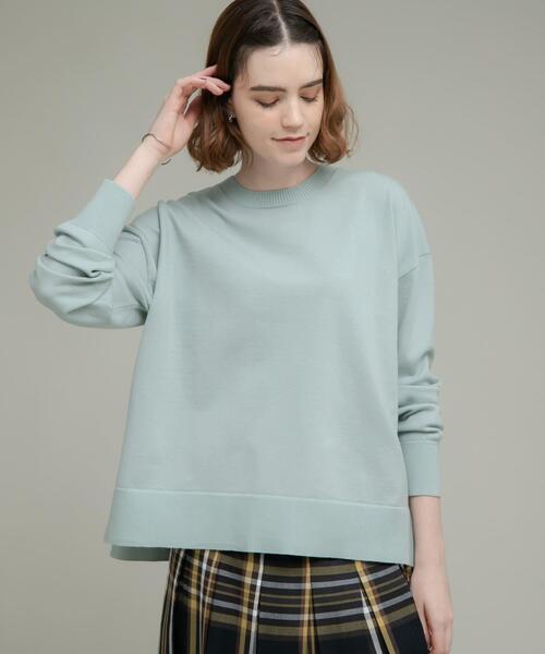 URBAN RESEARCH Sonny Label(アーバンリサーチサニーレーベル)の「『洗濯可』サイドスリットハイゲージプルオーバー(ニット/セーター・レディース・ブラック/グレー系その他/ミント・FREE)」の13枚目の写真