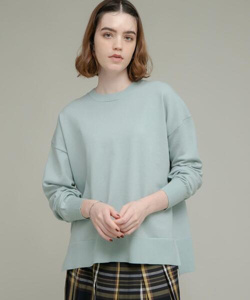 URBAN RESEARCH Sonny Label(アーバンリサーチサニーレーベル)の「『洗濯可』サイドスリットハイゲージプルオーバー(ニット/セーター・レディース・ブラック/グレー系その他/ミント・FREE)」の14枚目の写真