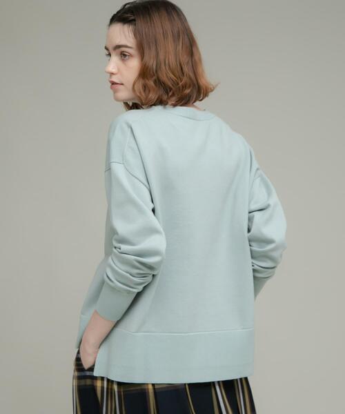 洗濯可』サイドスリットハイゲージプルオーバー（ニット/セーター