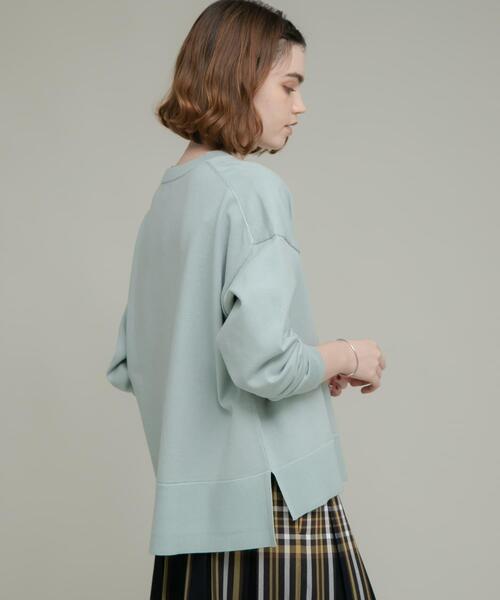 URBAN RESEARCH Sonny Label(アーバンリサーチサニーレーベル)の「『洗濯可』サイドスリットハイゲージプルオーバー(ニット/セーター・レディース・ブラック/グレー系その他/ミント・FREE)」の16枚目の写真