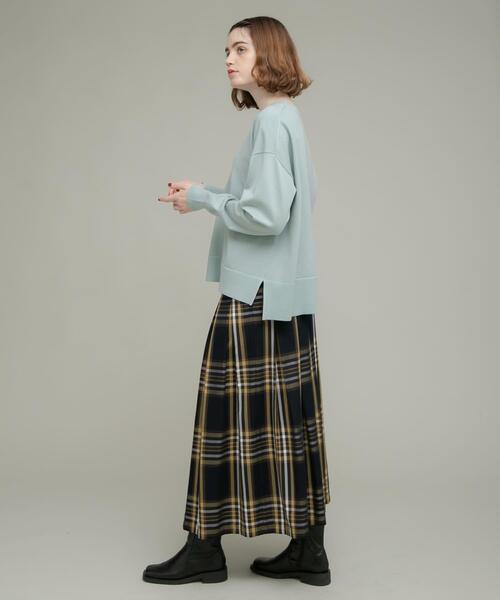 URBAN RESEARCH Sonny Label(アーバンリサーチサニーレーベル)の「『洗濯可』サイドスリットハイゲージプルオーバー(ニット/セーター・レディース・ブラック/グレー系その他/ミント・FREE)」の18枚目の写真