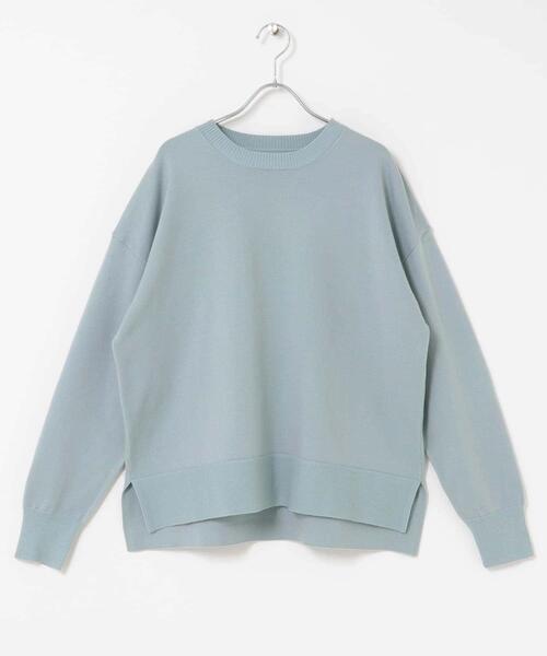 URBAN RESEARCH Sonny Label(アーバンリサーチサニーレーベル)の「『洗濯可』サイドスリットハイゲージプルオーバー(ニット/セーター・レディース・ブラック/グレー系その他/ミント・FREE)」の20枚目の写真