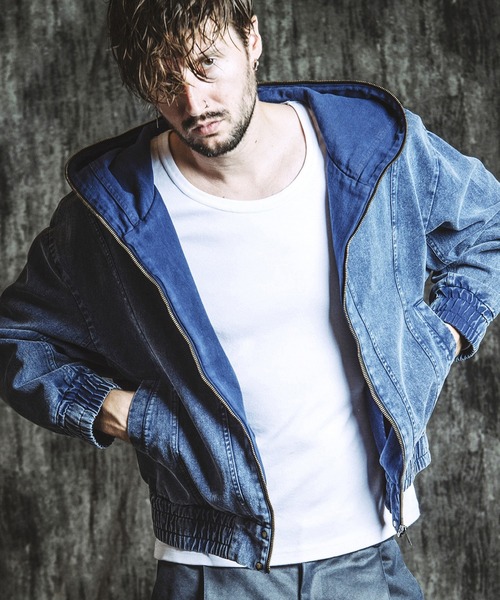 NO ID.(ノーアイディ)の「【NO ID.】Multi Seam Hooded Blouson / マルチ シーム フーデッド ブルゾン(ブルゾン・メンズ・ネイビー/ブラック/グレー・ONE SIZE)」の3枚目の写真