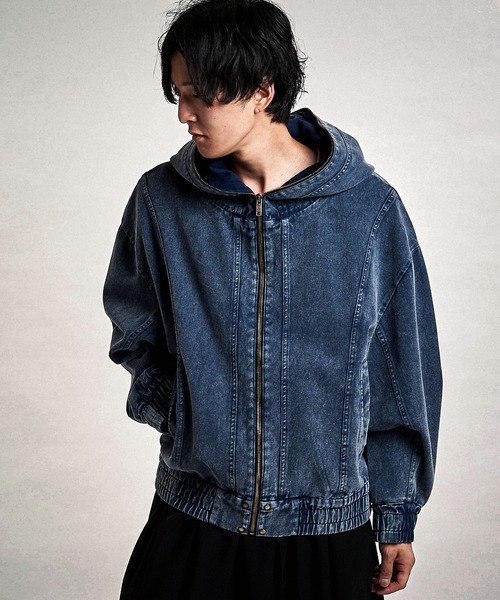 NO ID.(ノーアイディ)の「【NO ID.】Multi Seam Hooded Blouson / マルチ シーム フーデッド ブルゾン(ブルゾン・メンズ・ネイビー/ブラック/グレー・ONE SIZE)」の6枚目の写真