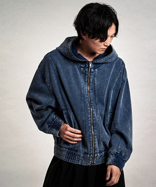 NO ID.(ノーアイディ)の「【NO ID.】Multi Seam Hooded Blouson / マルチ シーム フーデッド ブルゾン(ブルゾン・メンズ・ネイビー/ブラック/グレー・ONE SIZE)」の8枚目の写真