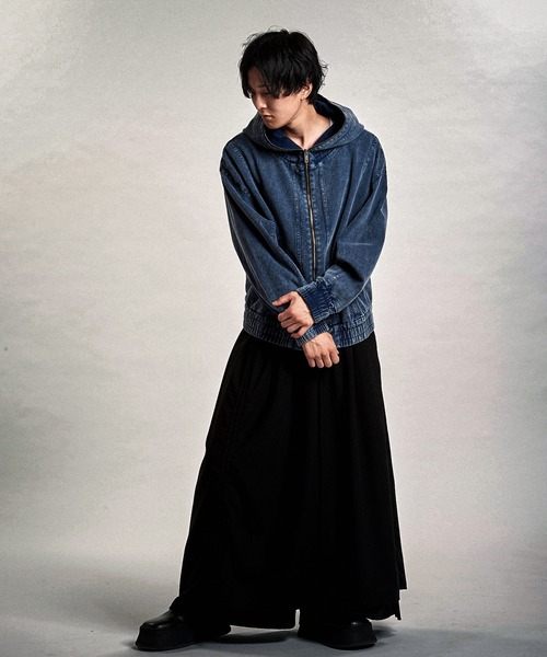 NO ID.(ノーアイディ)の「【NO ID.】Multi Seam Hooded Blouson / マルチ シーム フーデッド ブルゾン(ブルゾン・メンズ・ネイビー/ブラック/グレー・ONE SIZE)」の9枚目の写真