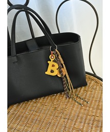 STYLE DELI（スタイルデリ）の「【BLK001】ベーグル＆イニシャルBチャーム（キーホルダー・レディース）」